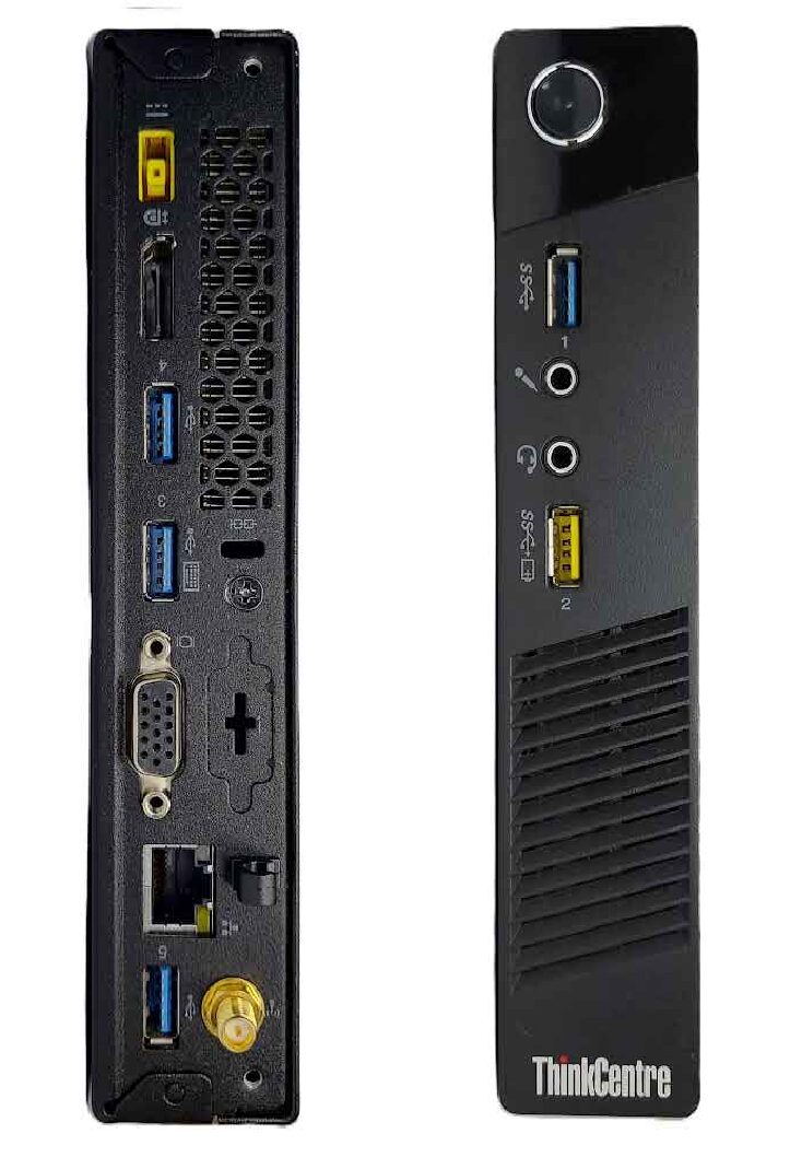 LENOVO-Mini Desk Think Centre M93 – Intel Core i3-4130T – 4a Geração – RAM 8GB – SSD 120GB