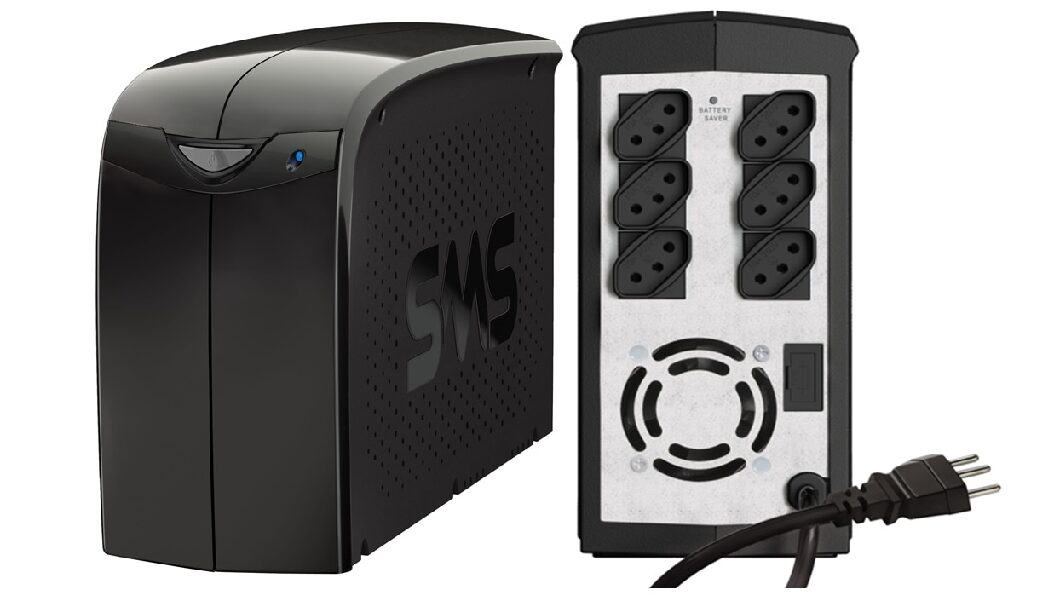 Nobreak Sms Station II 1200VA Bivolt Preto 6 Tomadas