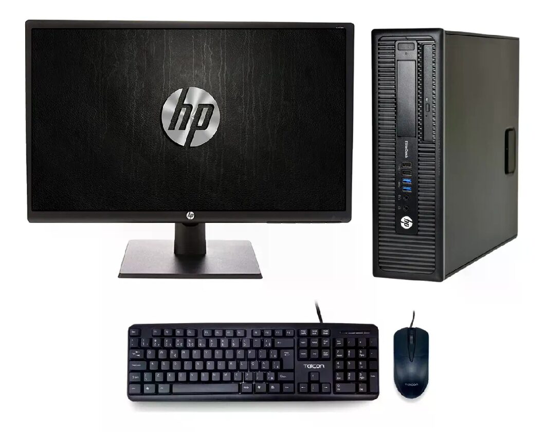 Kit DesktopDesktop HP Elitedesk 800 G2 (SFF) COMPLETO – Intel Core i5-4590 – 4a Geração – RAM 8GB – SSD 240GB